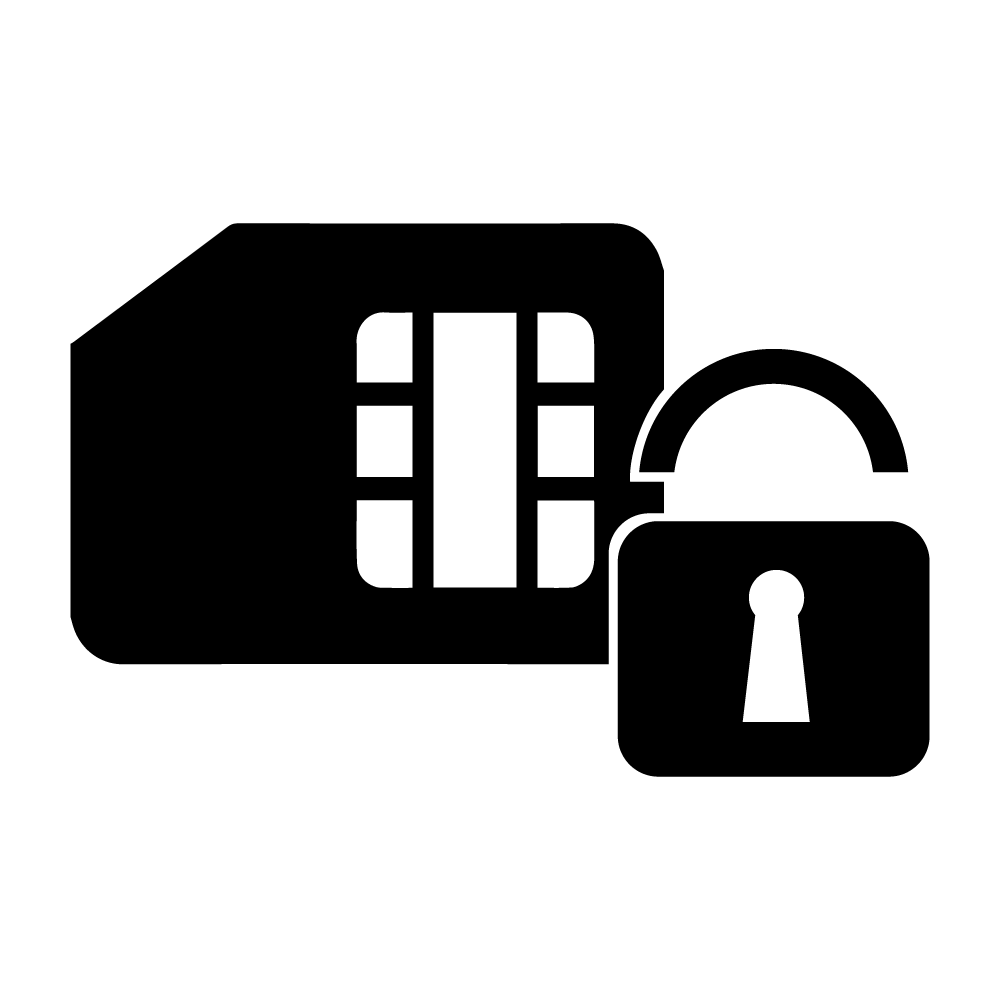 Optional locked SIM icon