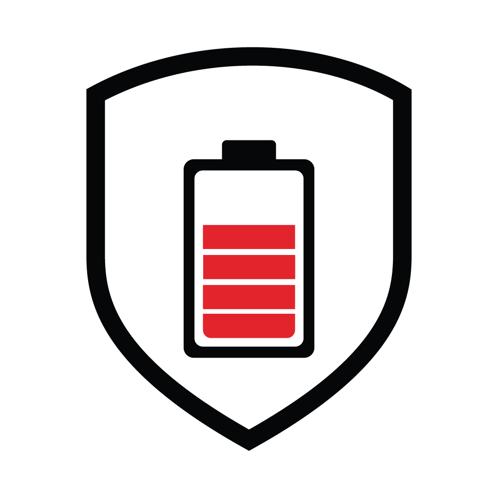 Vehicle battery protection icon