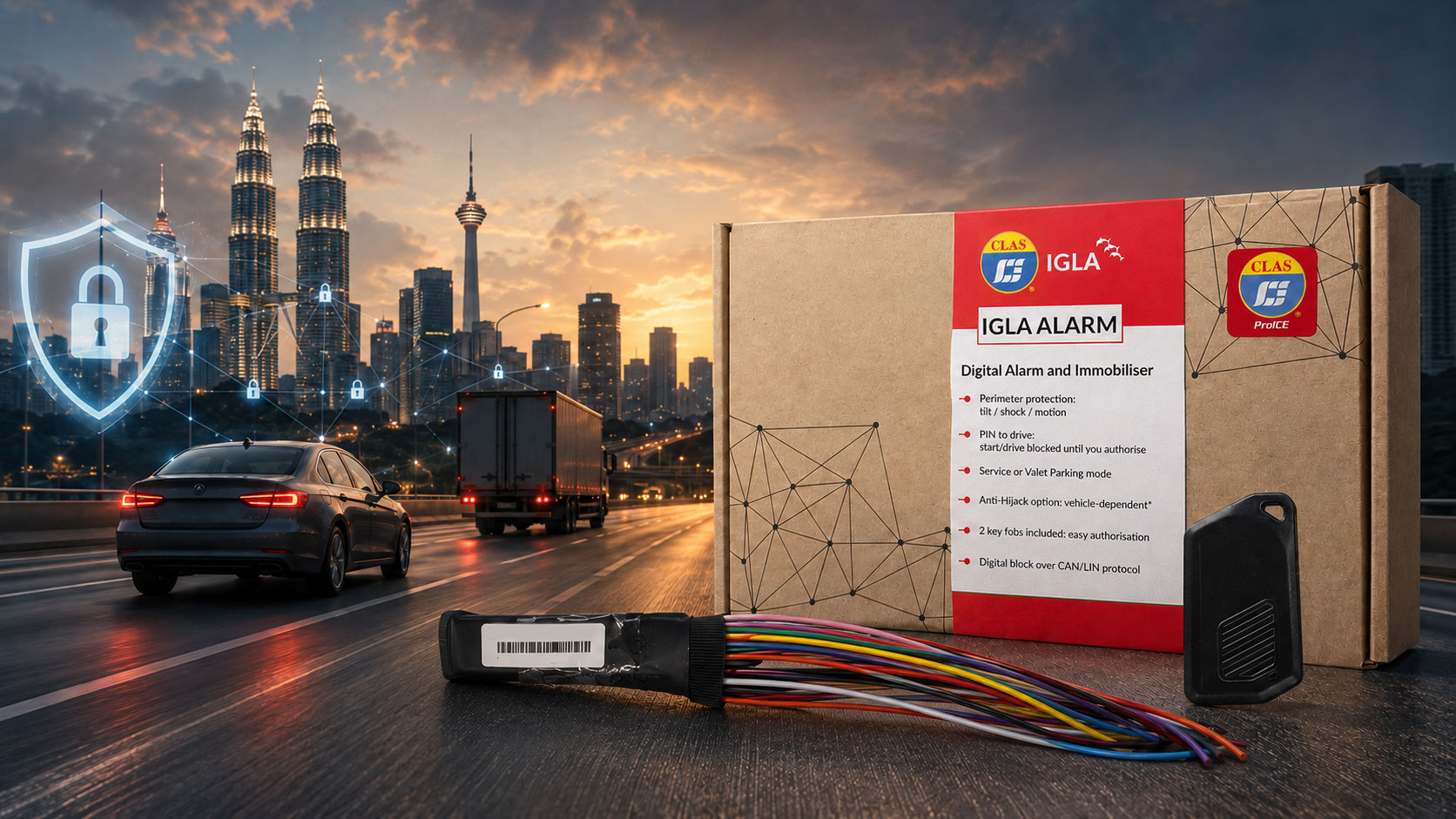 Car protected by IGLA Alarm
