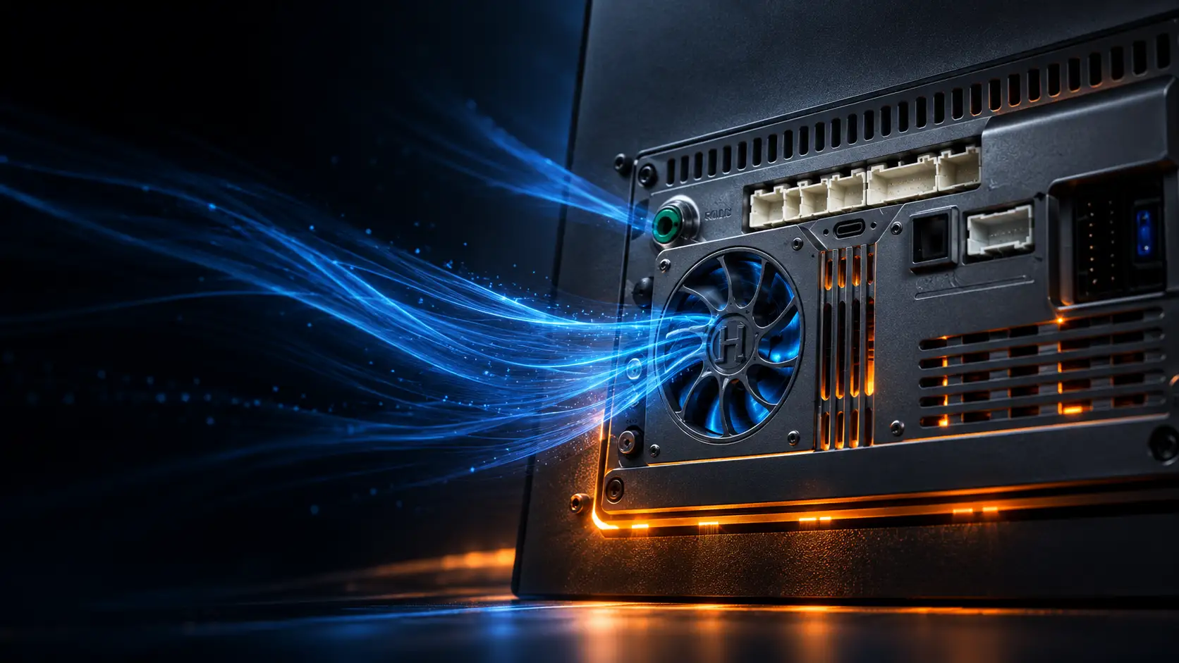 AuraAI X100 integrated cooling system